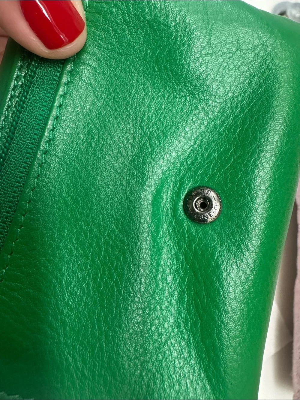 Green Leather Bifold Wallet